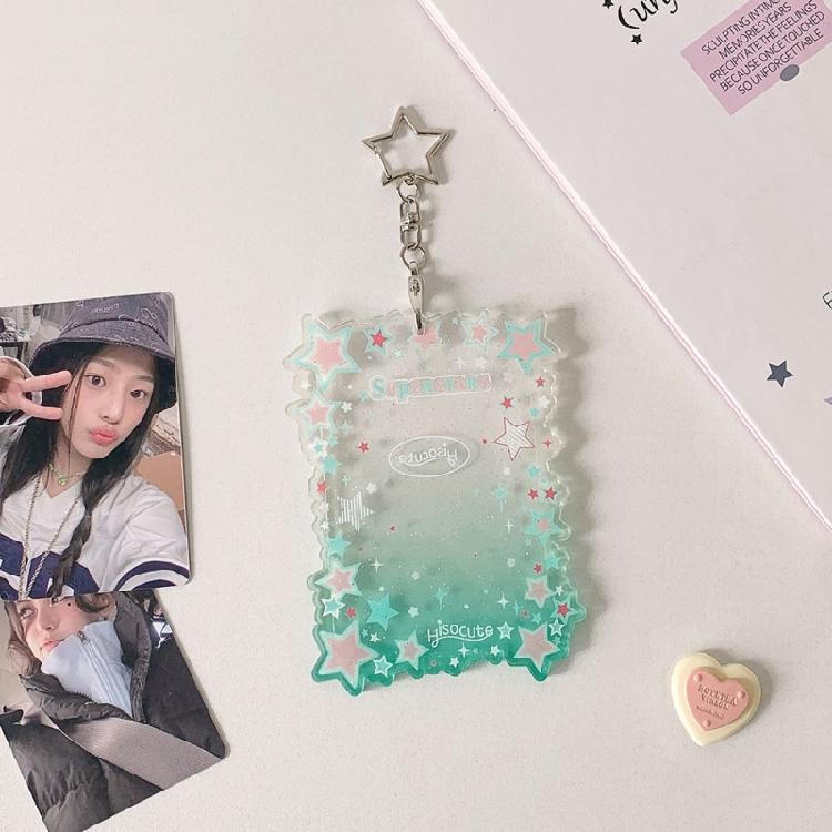 Shatterproof Acrylic ID Badge Holders Double Purpose Keychain Case for Fan Photos Gift Ideas & Everyday Carry Essential