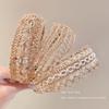 Bohemian Linen Crochet Headband: Super Fairy Hollow Knit Hair Clip & Tie