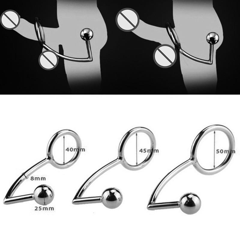 Rustfritt stål metall krok forsinkelsesring for menn