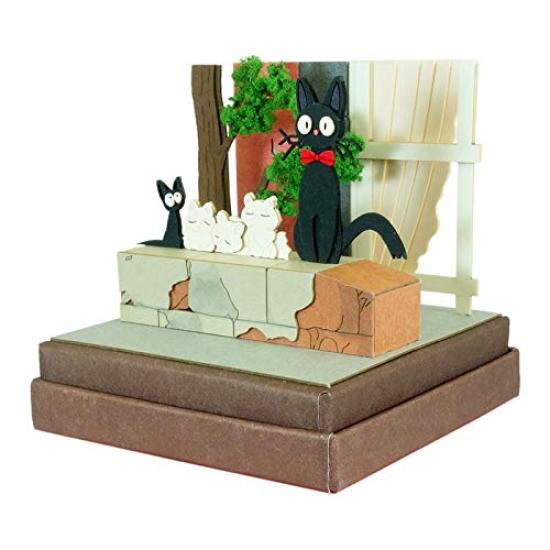 Sankei Studio Ghibli Mini Kiki's Delivery Service Jiji en Kittens Papier Ambacht MP07-94