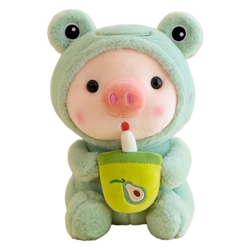 Cute Milk Tea Pig Plush Toy Wholesale-becoming Pig Doll Stuffed Animal For Cross-border Piglet Lovers