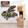 Danger Dinosaur Area Keep out 8 X 12 Inch Vintage Metal Sign Novelty Decor Dinosaur Room Decor for Boys,boys Room Wall Decoration Dinosaur Bedroom
