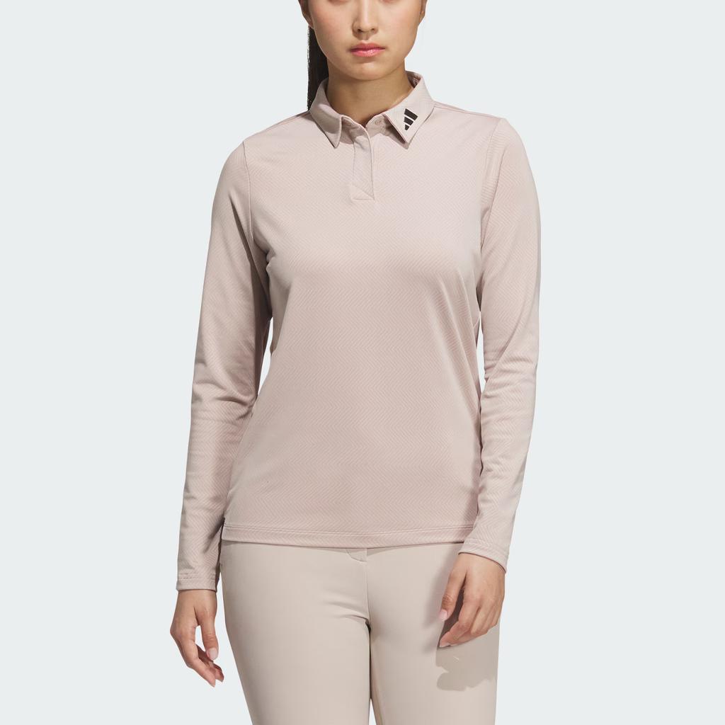 New Adidas SS25 JACQUARD Polo Shirt Women's JM9561