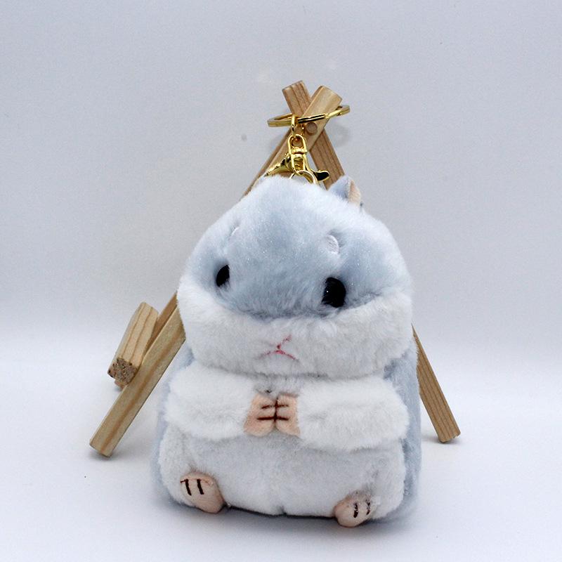 Adorable Hamster Plush Keychain Backpack Accessory - Perfect Gift for Girls