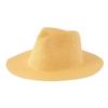 Women's Jazz Straw Hat with Wide Brim - European & American Style Panama Sunshade Fedora