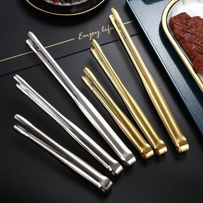Long Handle Stainless Steel Food Clip Barbecue Tongs Meat Steak Ice Salad Clamp Cooking Utensils
