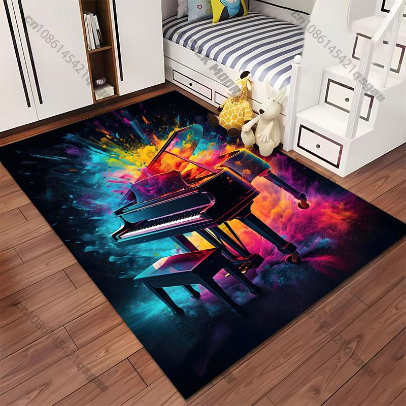 Piano colors music creativity carpet Yoga living room room decor children's crawling mat doormat area rug games mat