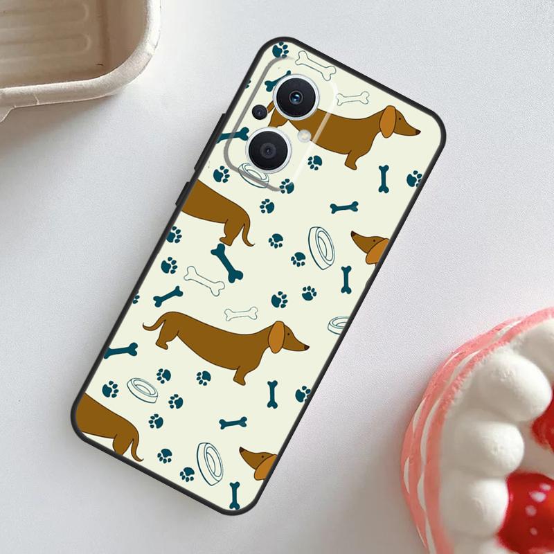 Sausage Dog Dachshund Quotes Case For OPPO Reno 11 10 Pro 11F 8T 4Z 5Z 5 6 8 7 Lite OPPO Find X5 X6 Pro X2 X3 Lite Cover