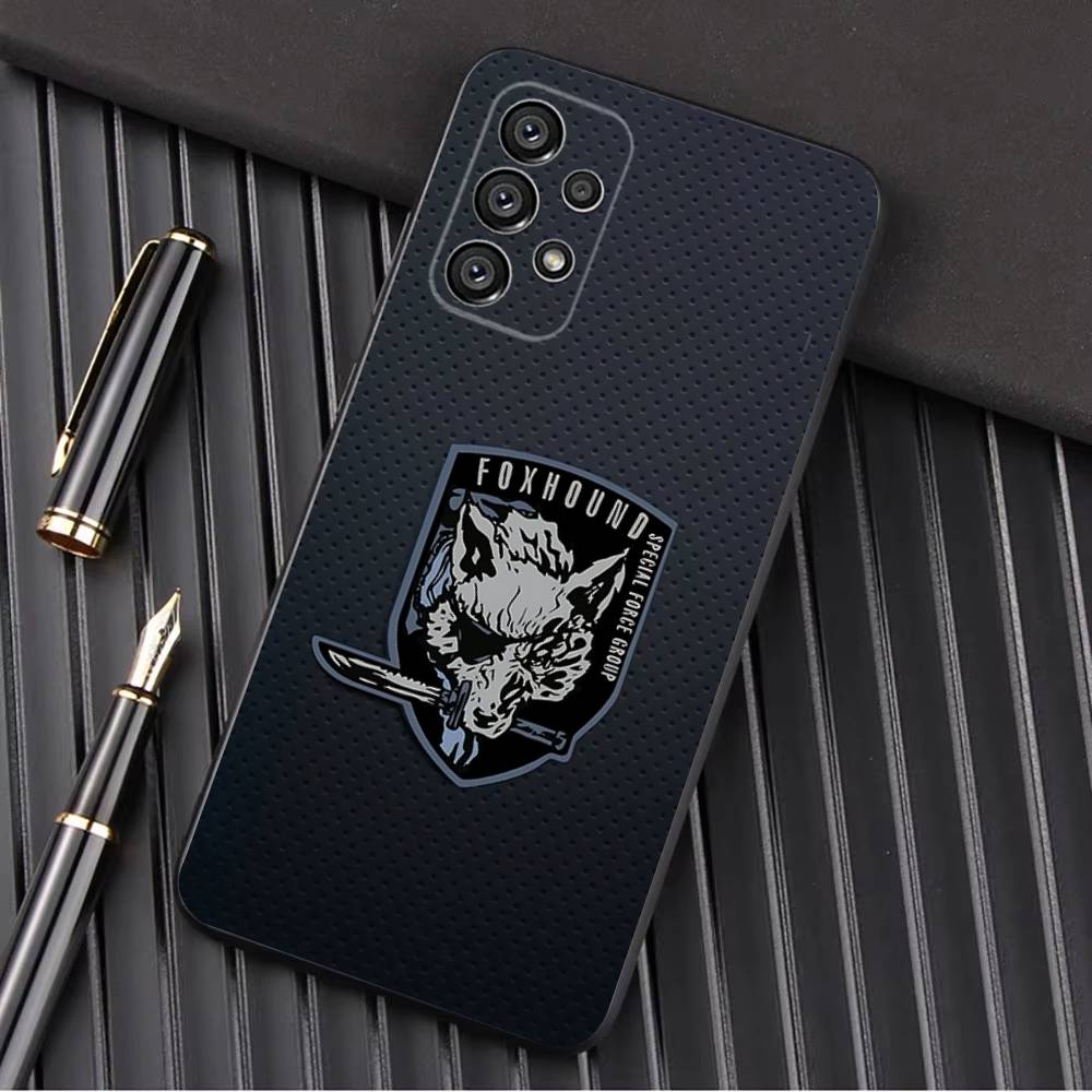 

M-Metal G-Gear S-Solid Phone Case For Samsung Galaxy A13,A21s,A22,A31,A32,A52,A53,A71,A80,A91 Soft Black Shell Samsung a52 a52S