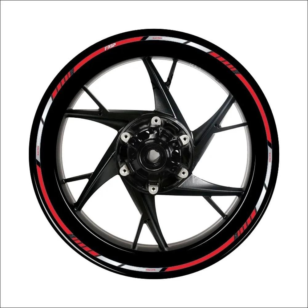 16Pcs Universal 17"18" Strips Motorcycle Wheel Stickers Car Reflective Rim Tape Motorbike Bicycle Auto Decals for Honda