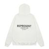 The correct version of the outer order Represents the small label letter sweater FOG printing high street men and women couples loose hoodie trend