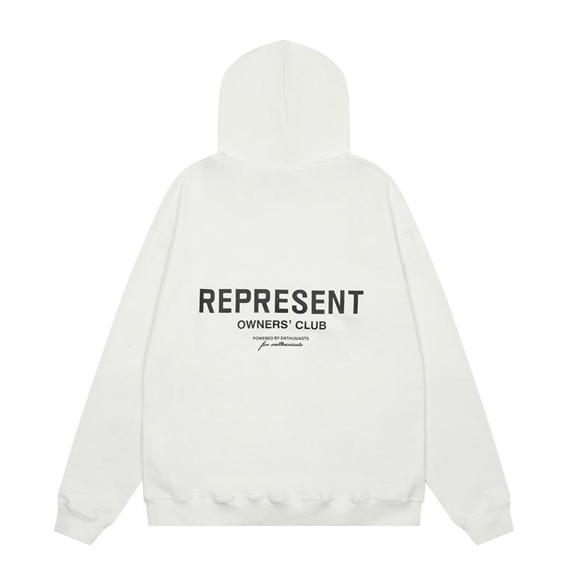 The correct version of the outer order Represents the small label letter sweater FOG printing high street men and women couples loose hoodie trend