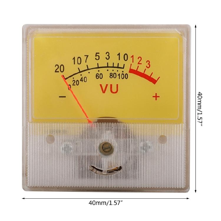 VU-Pegelmesser Audio-Meter Kopf Zeiger-Meter Kopf Hintergrundbeleuchtet für DIY für Audio
