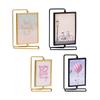 Picture Frame Cards Display Holder with Glass Front Ornament Rotating Photo Frame for Office Family Wedding Love Farmhouse Home