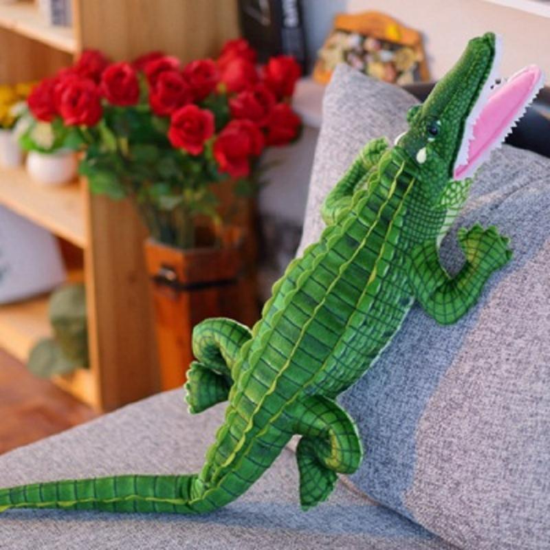 100-200cm Stuffed Animal Large Size Alligator Plush Toy Simulation Crocodile Dolls Kawaii Ceative Pillow for Children Xmas Gifts