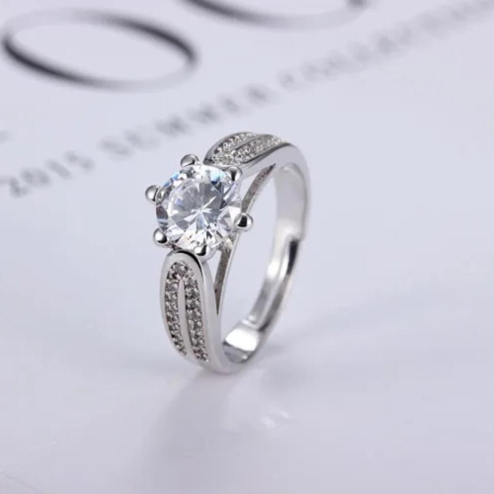 New  925 Sterling Silver Ring open Adjustable Fashion Exquisite Student Girlfriend Women Jewelry Accessories Wedding Party