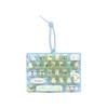 Průhledná dekompresní tlačítková hračka ve dvou tónech Klíčenka s klávesnicí 26 kláves Přívěsek na dětskou tašku
