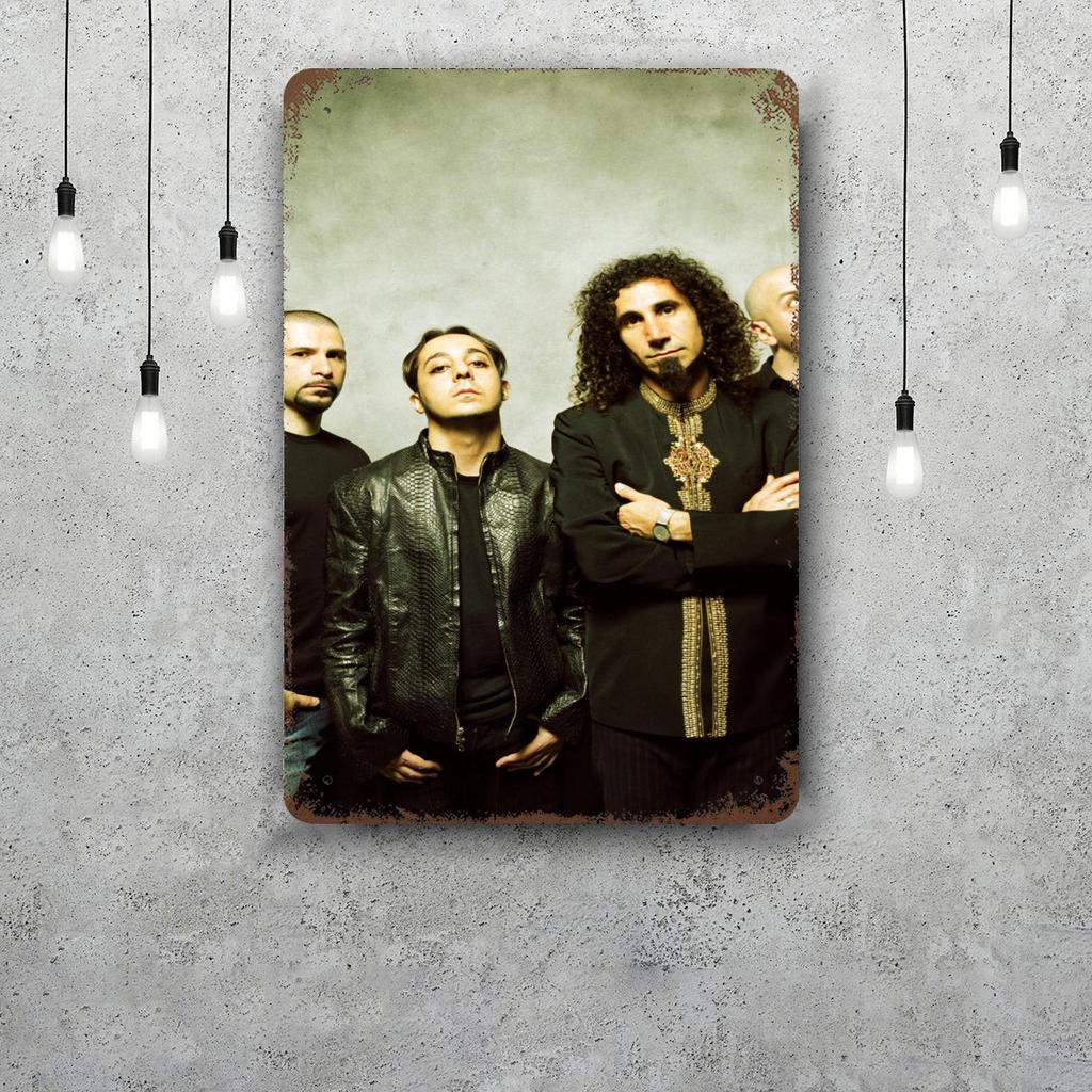 System of a Down Band Funny Bar Metal Sign Retro Plaque Sign Alcohol Drinker Pub Club Man Cave Kitchen Wall Decoration