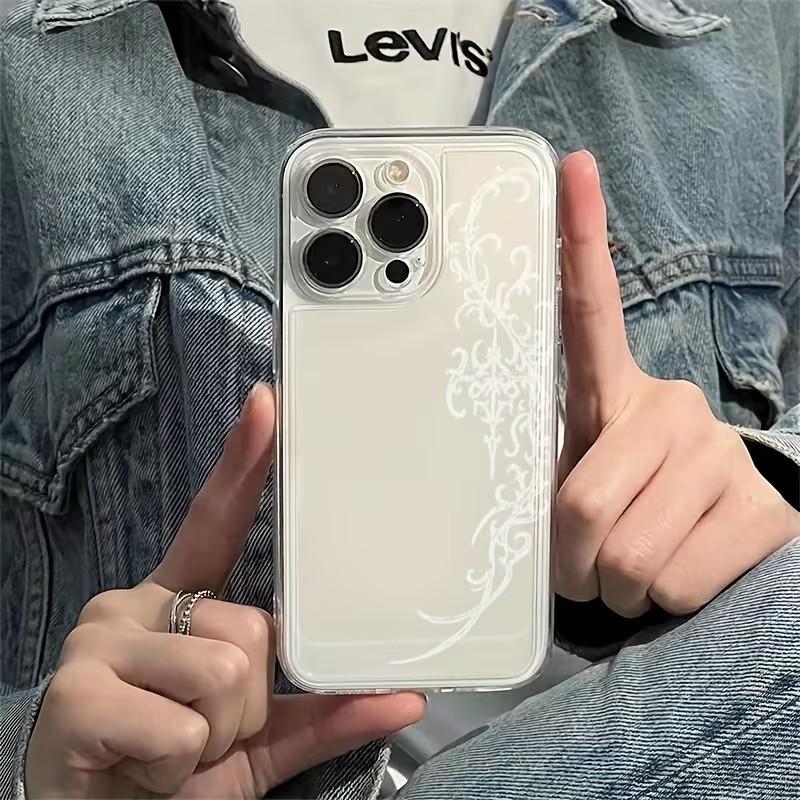 Phone Case for Oppo Realme Note 70 15 C71 C63 C65 C67 C55 C53 C35 C33 C31 C30 C20 12 11 10 9i 5G Back Cover Stylish white floral