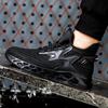 Zapatos de seguridad para el trabajo transpirables para hombre, botas de trabajo con puntera de acero antigolpes, zapatillas de trabajo indestructibles para construcción, zapatos para hombre