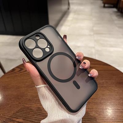 For IPhone 16 Pro Max Matte Magnetic Suction for Apple 15 Skin-feel All-inclusive Precision Hole Anti-fall 12 Phone Case