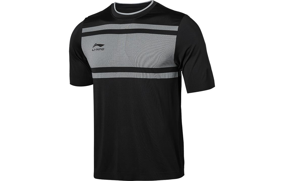 Li Ning Soccer Jerseys Men s Black Moderate Straight Fit ATSR299-6 L