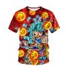 2024 Fashion Summer New 3D Cartoon Ghost Blade Anime Printed Short Sleeve Casual Loose Comfortable Round Neck T-shirt