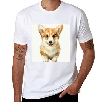 Roztomilé štěně corgi 7 Tričko pánská trička pro muže trička s potisky trička designérské tričko
