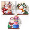 New Christmas calendar ornament, wooden creative perpetual calendar, home decoration, office desktop ornament