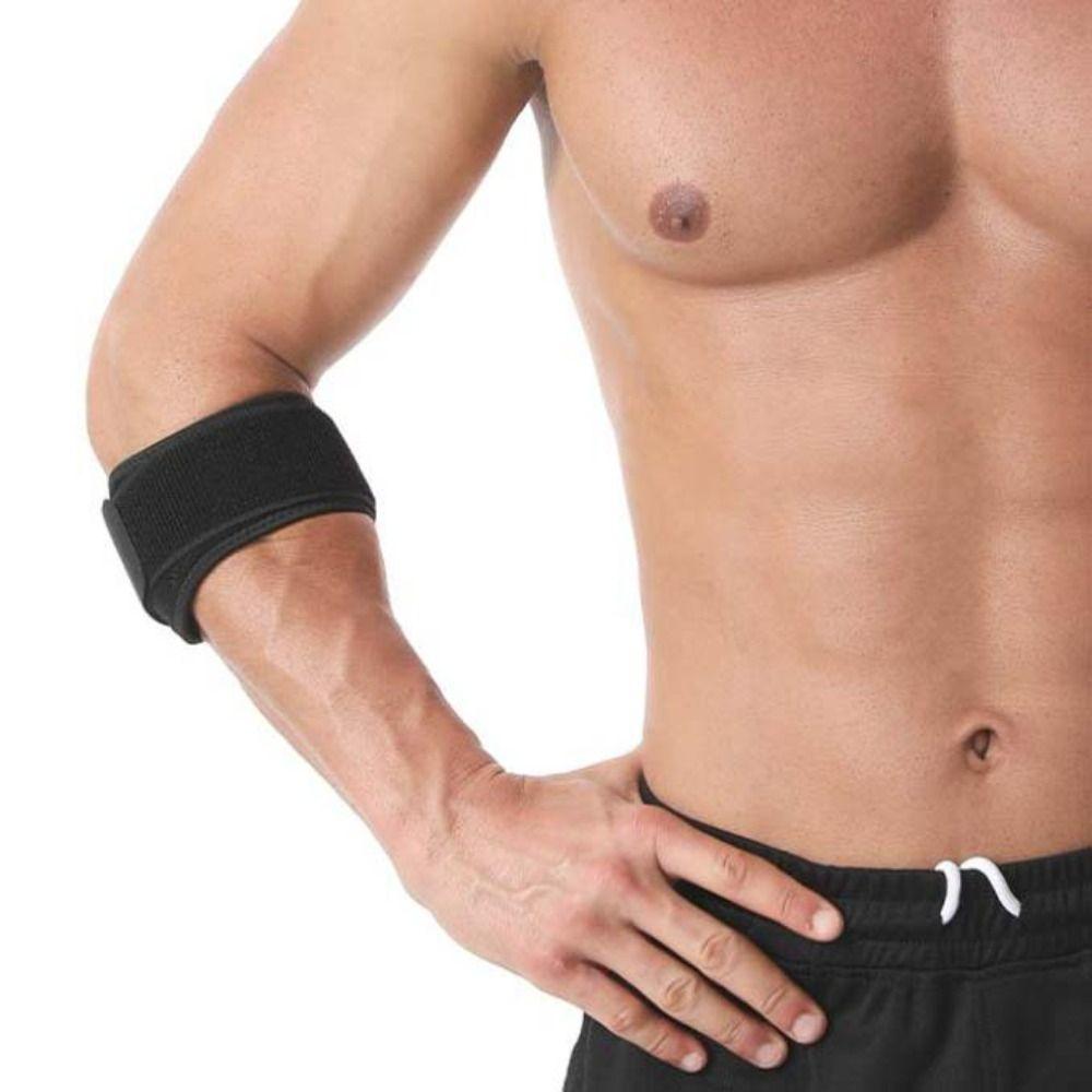 Atmungsaktive Stütze Verstellbare Ellenbogenbandage Kompressions-Ellenbogenpolster Tennisellenbogen-Band Badminton