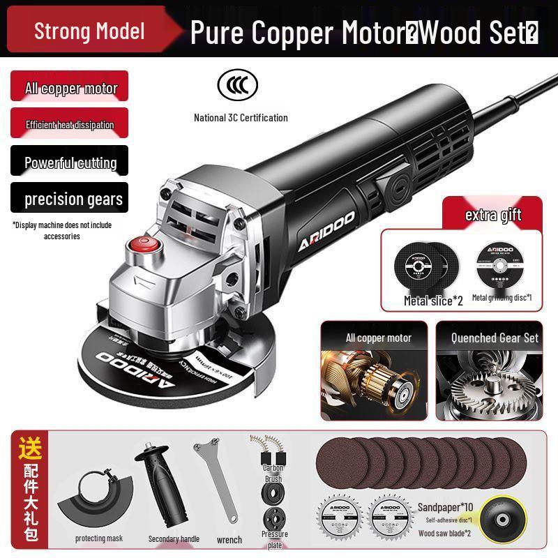 Compact Multi-Functional Handheld Angle Grinder and Polisher
