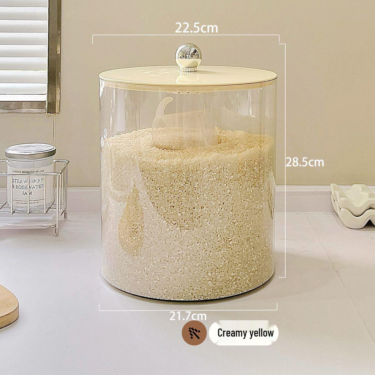 Sealed, Moisture-Proof, Insect-Proof Rice & Flour Storage Jar - Food-Grade, High-End Design