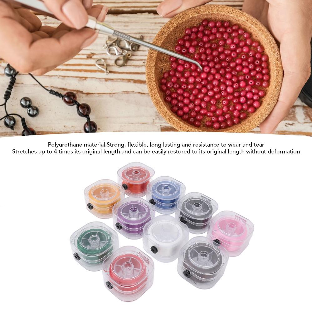 10Pcs Flat elastic design Flat Elastic String Jewelry Making Cord  Handmade ornament assembly