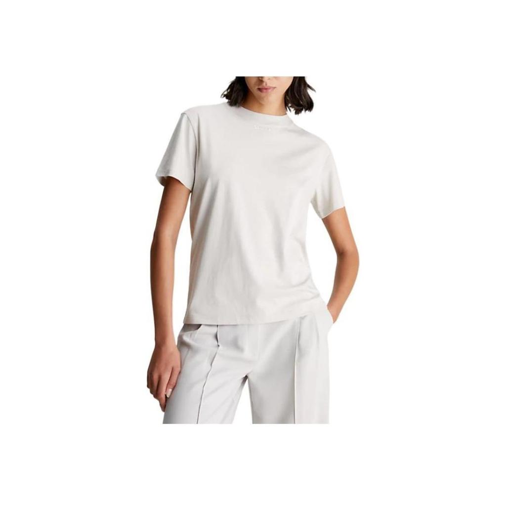 Calvin Klein Relaxed Micro Logo T-Shirt Women Tops White K20K206967-PP4