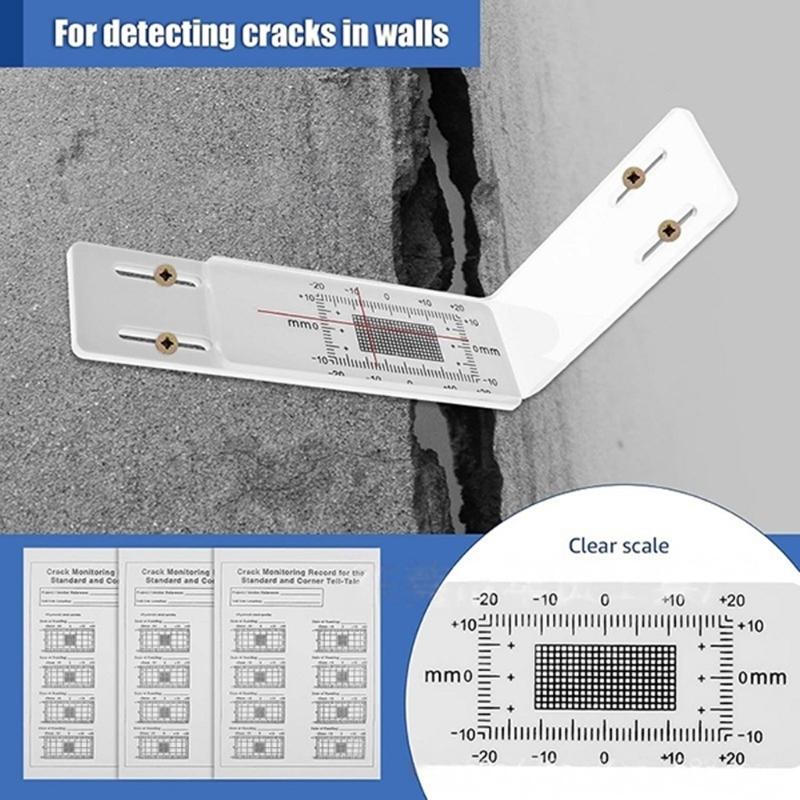 Crack Gauge Ruler Wall Crack Monitoring Record Accurate Crack Monitoring Record Tool Crack Monitors Gauge