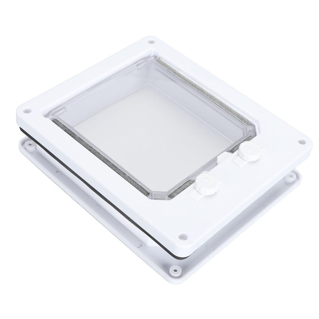 Haustiertür Doppel-Drehschalter Leicht zu reinigen Starke Konstruktion Langlebiger Gebrauch Katzenhunde Klappentür L 23,6 X 27cm