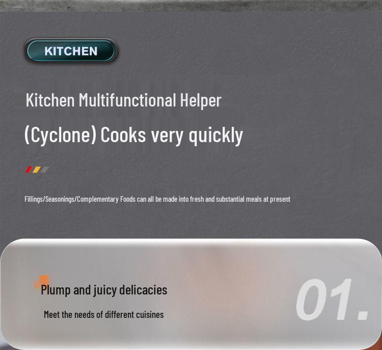 Stainless Steel Electric Meat Grinder and Multi-Functional Food Processor: Mixer, Dough Kneader, Juice Extractor, and High-Power Meat Mincer