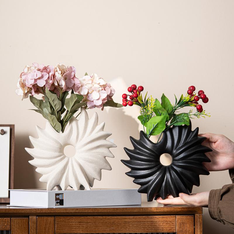 

Керамическая ваза CAPIRON Sea Anemone для пампасной травы в стиле бохо, предметы декора в стиле модерн, настольные предметы для гостиной, декор из сухоцветов белый