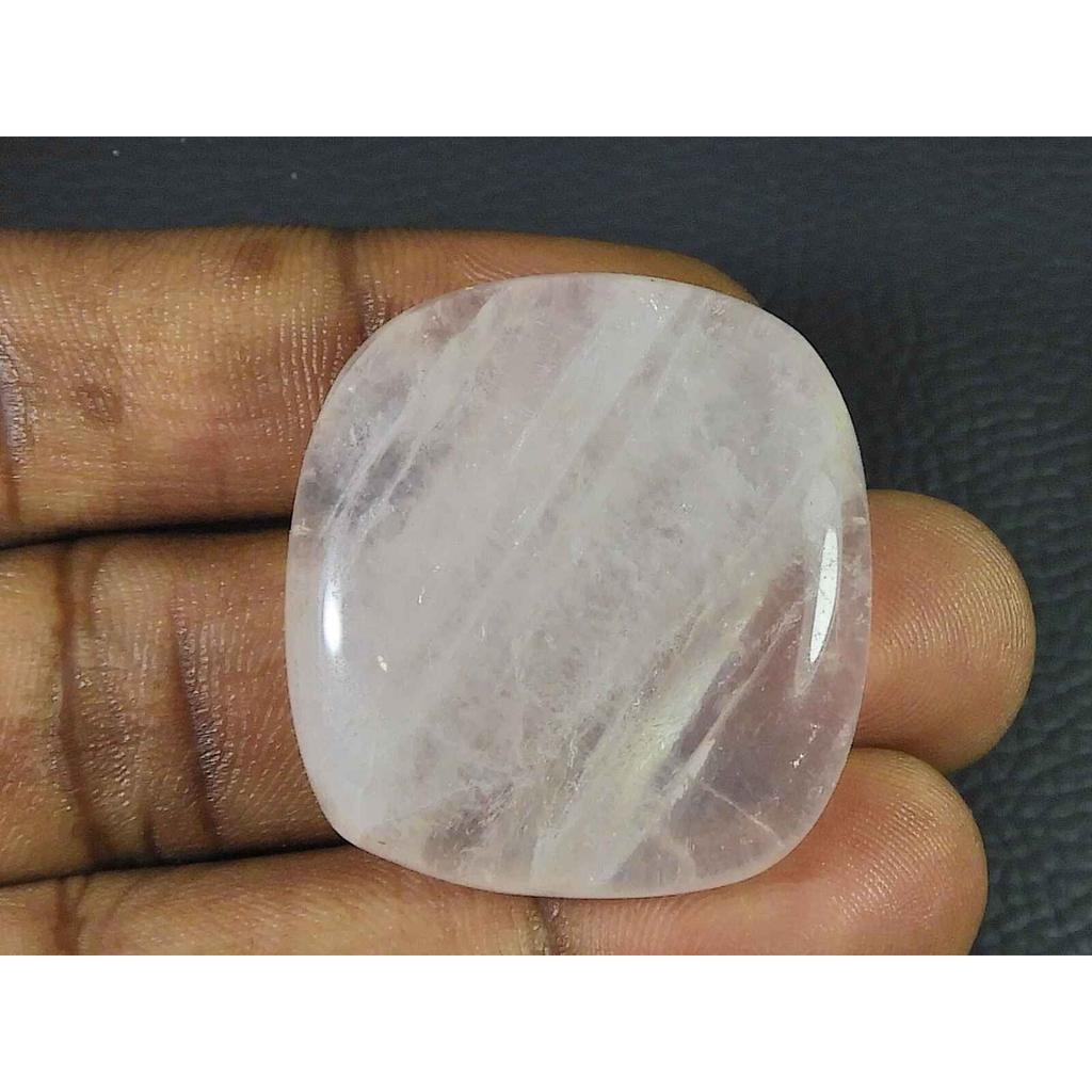 35X35MM Natural Pink Rose Quartz Octagon Healing Crystal Cabochon Gemstone SK-3537