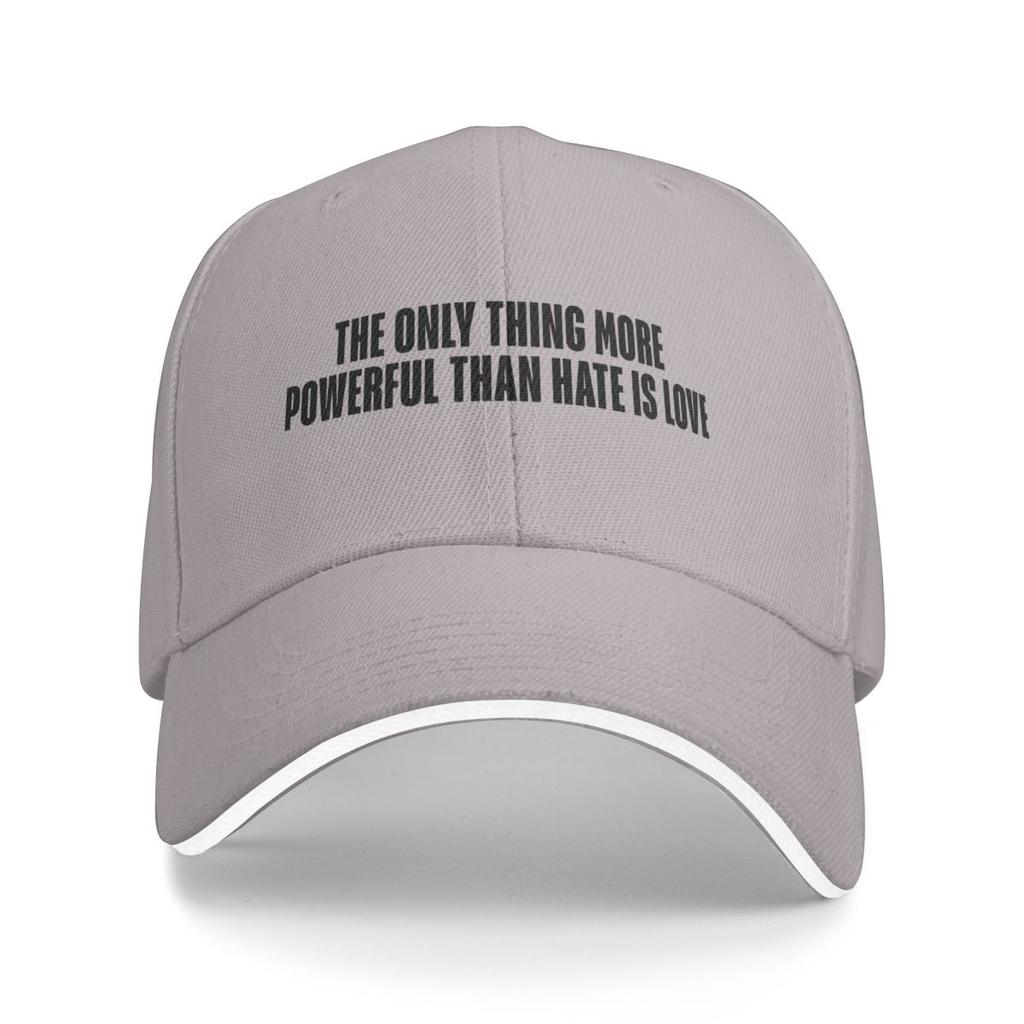 Baseball Caps The Only Thing More Powerful Than Hate Is Love Gifts Graphic Unisex Women Outdoor Summer Caps