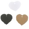 100pcs Kraft Paper Heart\-Shaped Solid Color Blank Label Jewelry Gift Postcard Home Wedding Party DIY Decoration Accessories