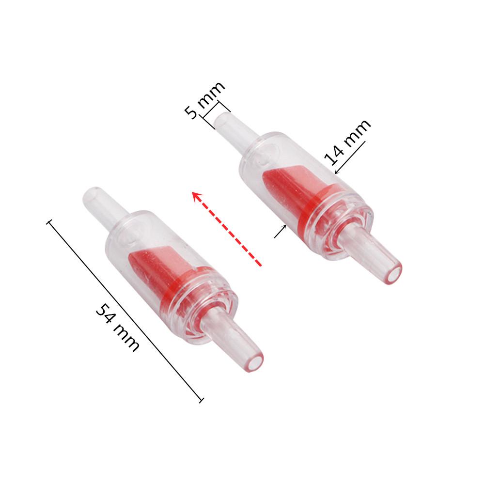 Durable 10Pcs Plastic Aquarium Non Return One Way Check Valve Air Pump CO2 System Fish Tank Increasing Oxygen Pump Accessories