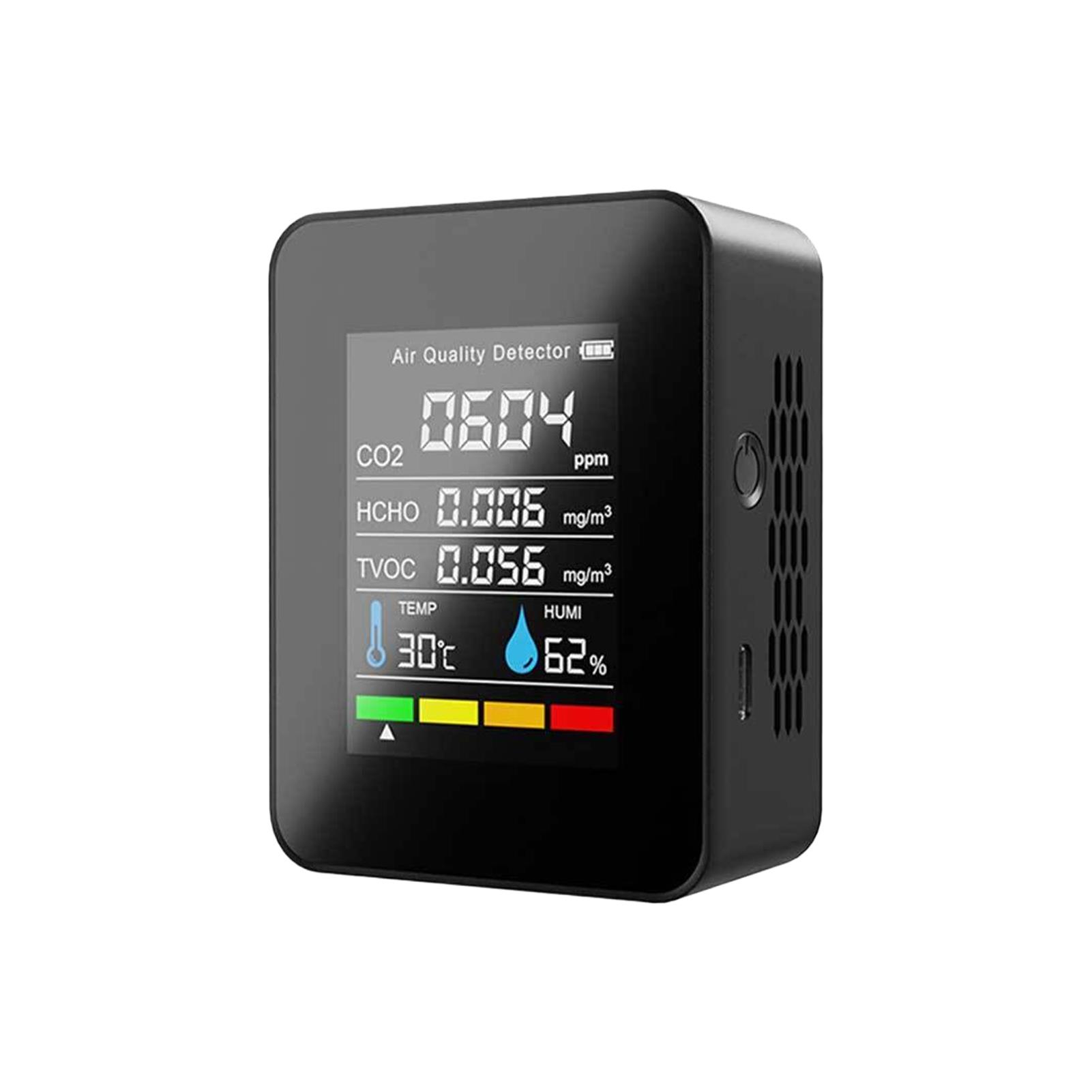 

Датчик влажности, тестер, детектор с показателем CO2 HCHO, помехоустойчивый, принимает высокоточный черный цвет чёрный