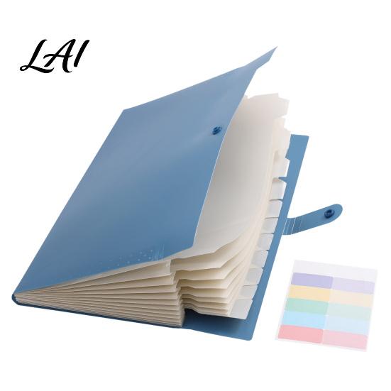 Exam Paper Storage Folder Expanding File Folder Waterproof PP A4 Letter Size Document Study Supplies for School Organizer Portable Receipt Organizer