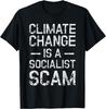Anti Klimawandel T-Shirt Herren Damen T-Shirts Top Anti Sozialismus - Klimawandel Geschenk Unisex T-Shirt Herren Damen T-Shirts Top