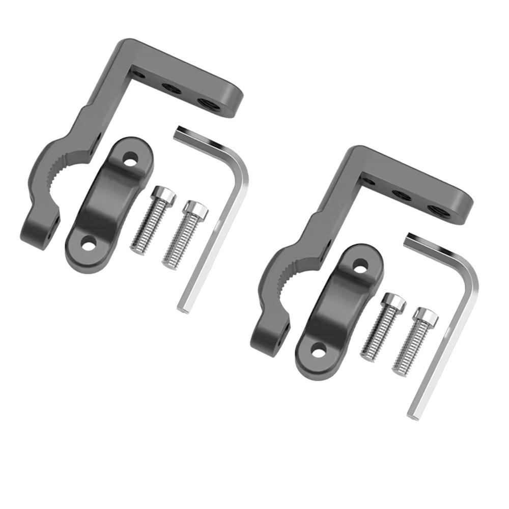 Lightweight CNC Aluminum Motorcycle Handlebar Mount 17–22mm Universal Lamp Holder
