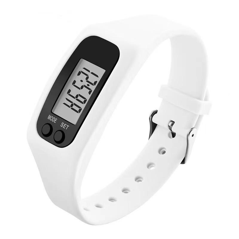 Silicone Electronic Pedometer Wristband Watch Multifunctional Pedometer  Health Sports LED Electronic Watch Bracelet
