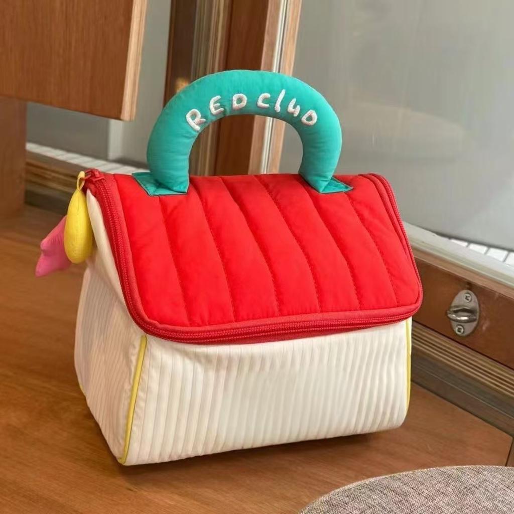 Cute House Storage Bag For Women Large Capacity Makeup Bag Portable Travel Toiletry Organizer Tote