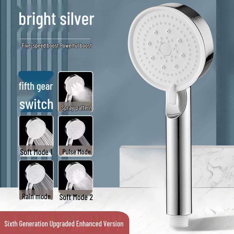High-Pressure 5-Speed Handheld Shower and Faucet Set