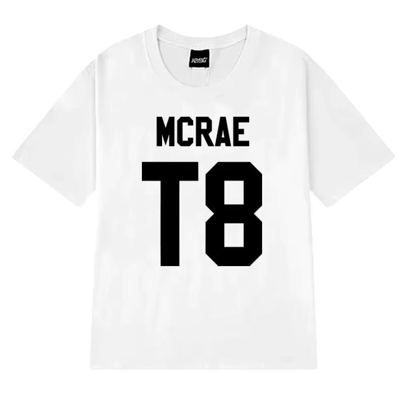 2026 Hot Sale Tate McRae T8 Concert Fashion Printed T Shirt Unisex Harajuku Classic Short Sleeve Tshirts Men Women Cotton Tops